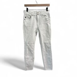 Kancan White‎ Distressed High Rise Skinny Jeans – Size 9/28